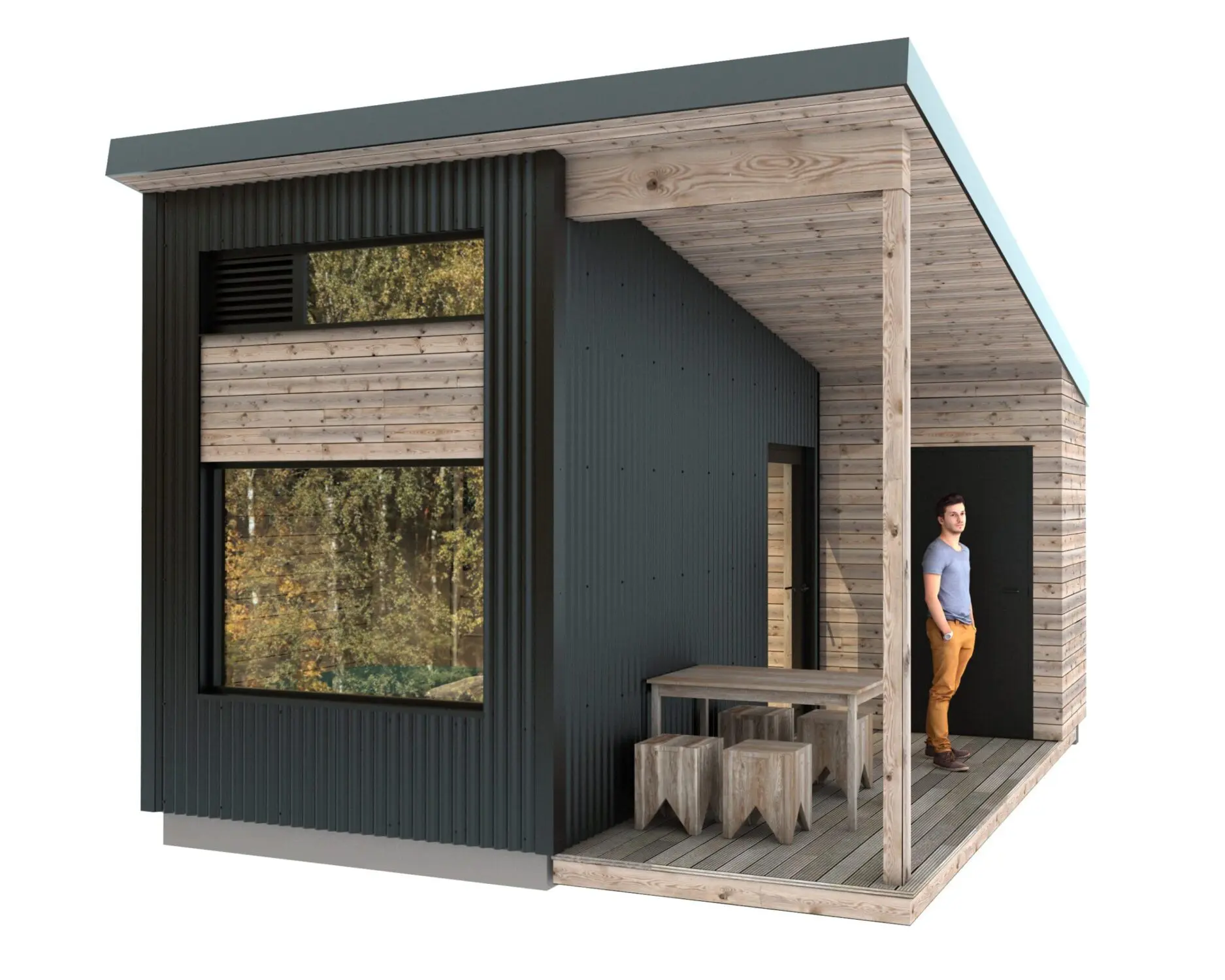 Glamping-Pod-External-View Oakwood Caravan and Camping Park
